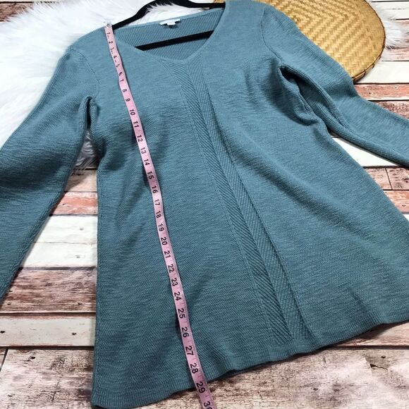 J. Jill Blue Tunic Sweater - Picture 3 of 6